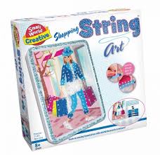 Smallworld shopping string art