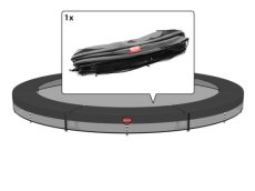 Beschermrand Berg inground 430 grijs