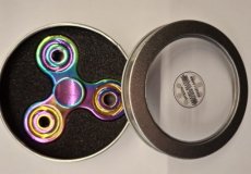 Metalen spinner in doosje