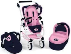 Poppenwagen 3 in 1