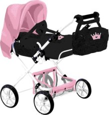 Poppenwagen met verzorgingstas